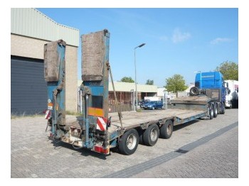 Goldhofer 3 axel low loader trailer - Félpótkocsi mélybölcsős