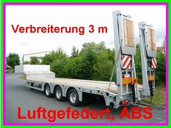 Möslein 3 Achs Satteltieflader, Luftgefedert - Félpótkocsi mélybölcsős