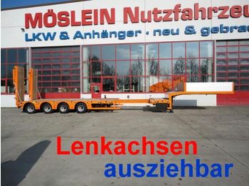 Möslein 4 Achs Satteltieflader, ausziehbar - Félpótkocsi mélybölcsős