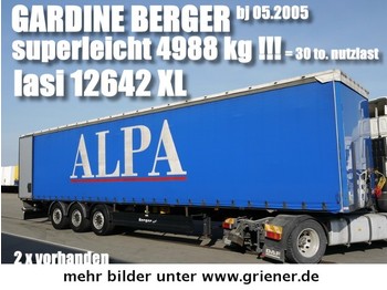  BERGER SAPL 24/ LASI XL / 4988 kg leergewicht !! - Ponyvás félpótkocsi