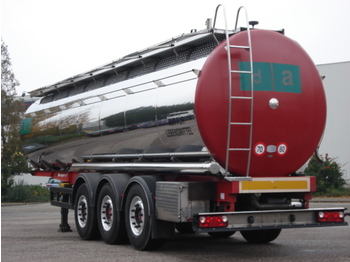 Berger Food - milk tank, 32.000 l., 4 comp., Light weight: 5.660 kg. - Tartályos félpótkocsi