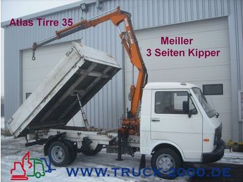 VW LT 55 3 Seiten Kipper+AtlasTirre35 faltbar 2,7t. - Billenőplatós teherautó