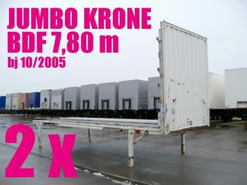 Krone WECHSELBRÜCKE PLATEAU JUMBO 7,80 2 x - Cserefelépítmény/ Konténer