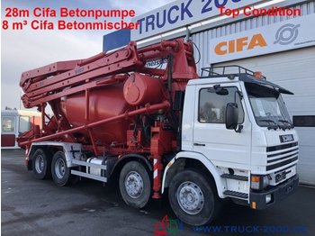 Betonpumpa Scania 113G360 28m CiFa Pumpe 8m³ Mischer Top Condition: 1 kép.