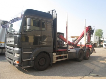 MAN TGA 26.430 6x2 Holztransporter, Epsilon E90Z81 ,Euro4 - Erdészeti pótkocsi