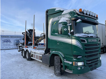 Scania R730 6X4, Timber-truck, + Loglift 125S, 2017 - Erdészeti pótkocsi