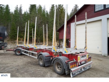 Erdészeti pótkocsi, Pótkocsi Trailer-Bygg timber trailer: 1 kép.