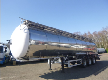 Tartályos félpótkocsi a következők szállításához vegyi anyagok Feldbinder Chemical tank inox 37.5 m3 / 1 comp / ADR 08-2020: 1 kép.