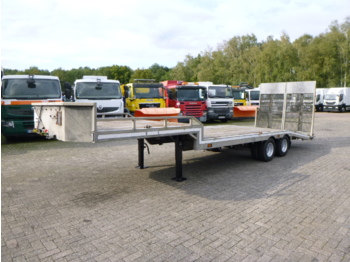 Veldhuizen Semi-lowbed trailer (light commercial) P37-2 + ramps + winch - Félpótkocsi mélybölcsős