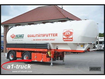 Tartályos félpótkocsi a következők szállításához silózás Heitling - Siloauflieger,7 Kammern,48m³, Futter,: 1 kép.