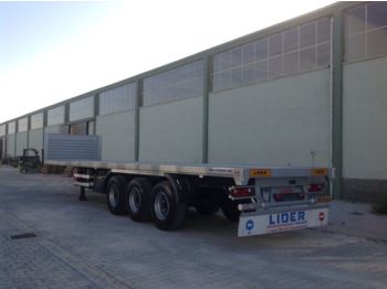 LIDER 2017 YEAR NEW MODELS containeer flatbes semi TRAILER FOR SALE (M - Platós félpótkocsi