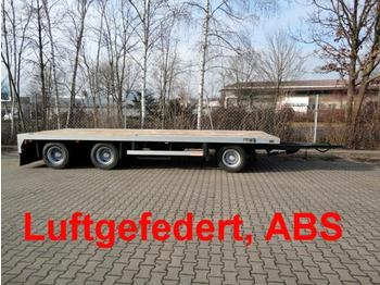 Goldhofer 3 Achs Plato- Tieflader- Anhänger - Platós pótkocsi