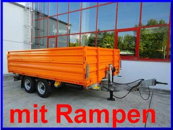 Humbaur Tandem 3- Seiten Kipper mit Rampen - Pótkocsi billenőplatós