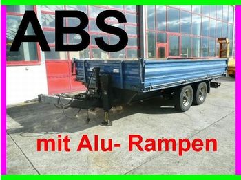Obermaier Tandem  Kipper mit Rampen - Pótkocsi billenőplatós