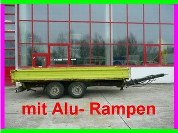Obermaier Tandemkipper mit Rampen - Pótkocsi billenőplatós