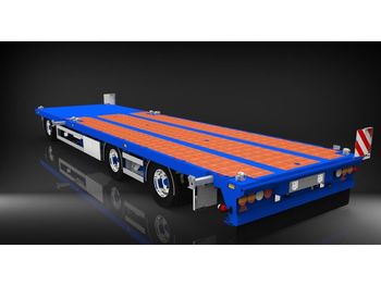 HRD 3 axle Achs light trailer drawbar ext tele  - Pótkocsi mélybölcsős