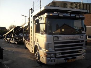 Scania sc114-380 euro 3 ret - Autószállító teherautó