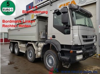 Billenőplatós teherautó Iveco 340T45 Trakker 8x4 Bordmatik Links/Rechts/Hinten: 1 kép.