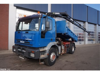 Billenőplatós teherautó Iveco Eurotrakker 190E30 Hiab 10 ton/meter laadkraan: 1 kép.