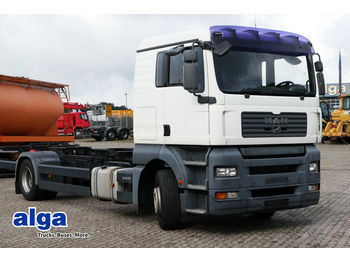 Cserefelépítményes teherautó MAN 18.360 TGA, Fahrschulausführung, extra Pedale: 1 kép.