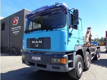 Cserefelépítményes teherautó MAN 35.414 8x4 manual heavy springs: 1 kép.
