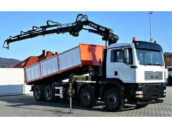 Billenőplatós teherautó MAN TGA 35.390 Kipper 6,30 m+Kran/FUNK Top Zustand: 1 kép.