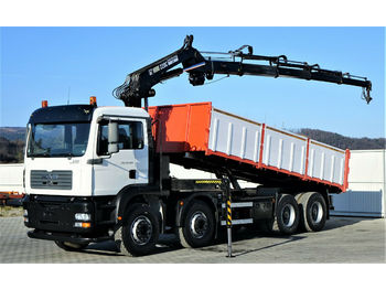 Billenőplatós teherautó MAN TGA 35.390 Kipper 6,30 m+Kran/FUNK Top Zustand: 1 kép.