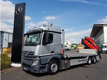 Platós teherautó Mercedes-Benz Actros 2548 LL 6x2 Containerpritsche/Kran Funk: 1 kép.