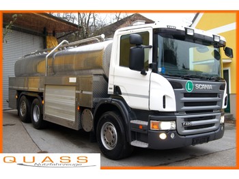Tartályos teherautó a következők szállításához tej SCANIA P 420 /EURO 5/Opticruise/JANSKY Optimate 17.000 l Milchsammelwagen: 1 kép.