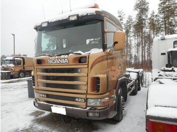 Horgos rakodó teherautó SCANIA R124G 420 8x2 full steel: 1 kép.