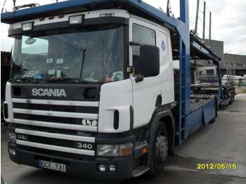 Autószállító teherautó Scania P114LB: 1 kép.