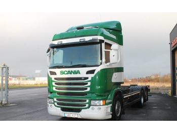 Cserefelépítményes teherautó Scania R400LB6X2*4MNB: 1 kép.