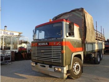 Ponyvás teherautó Scania SCANIA VABIS LBS 110 SUPER (6X2): 1 kép.